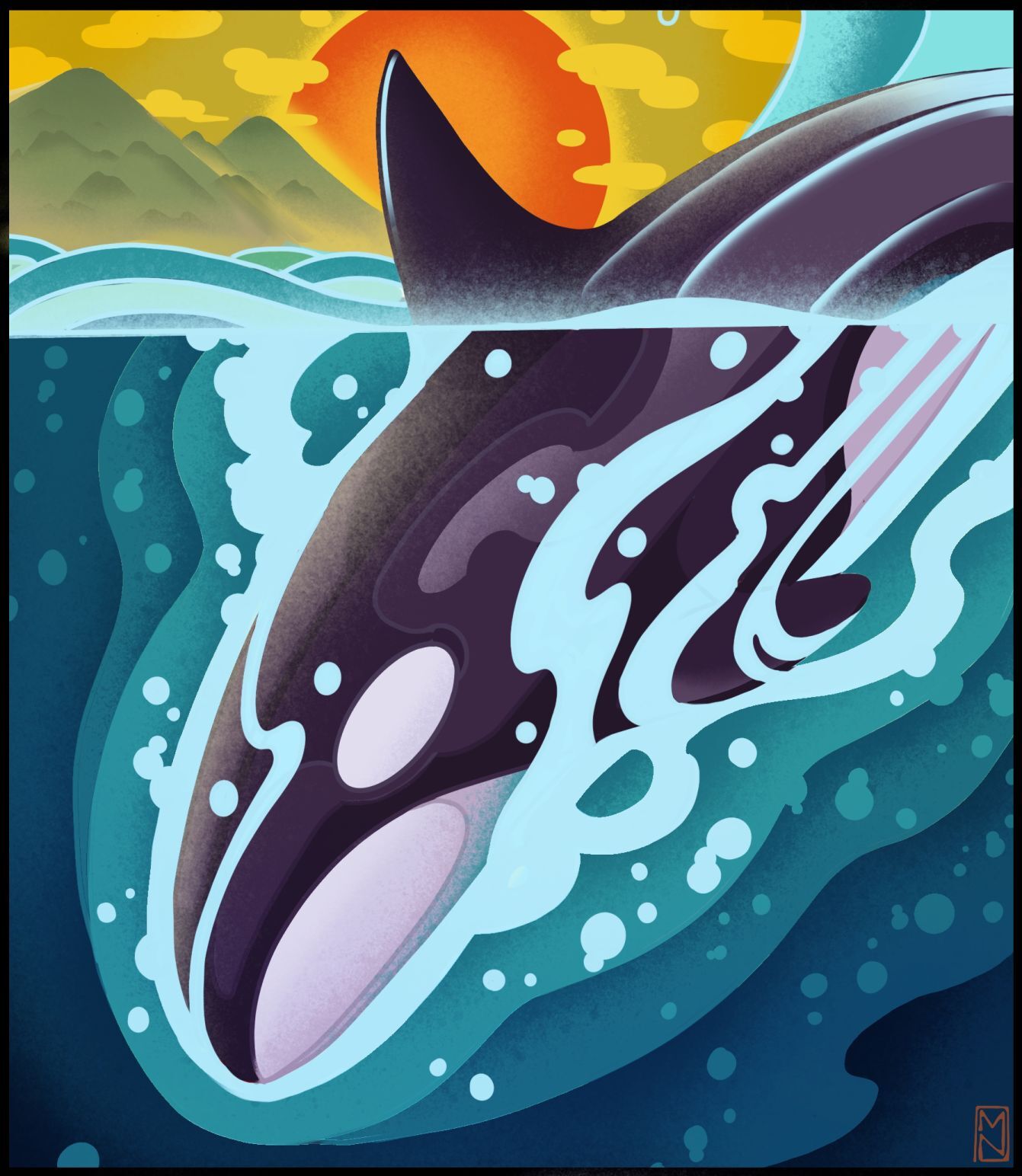 Sketch Artist-Killer Whale